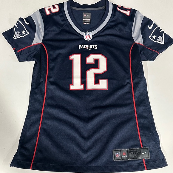 Nike Tom Brady Patriots Jersey - Dark Blue and Gray - Picture 1 of 2